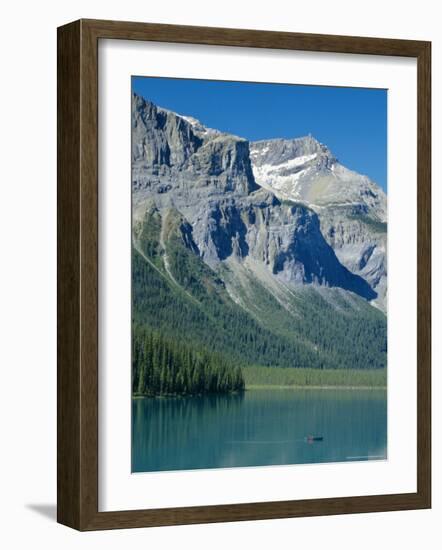 Emerald Lake, Yoho National Park, Rocky Mountains, British Columbia, Canada-Anthony Waltham-Framed Photographic Print