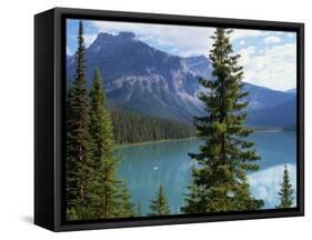 Emerald Lake, Yoho National Park, Rocky Mountains, British Columbia, Canada-Robert Harding-Framed Stretched Canvas