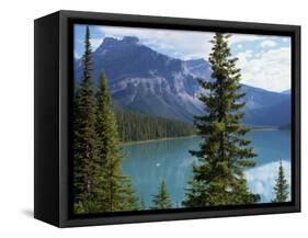 Emerald Lake, Yoho National Park, Rocky Mountains, British Columbia, Canada-Robert Harding-Framed Stretched Canvas