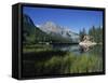 Emerald Lake, Yoho National Park, UNESCO World Heritage Site, British Columbia, Canada-Hans Peter Merten-Framed Stretched Canvas