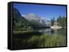 Emerald Lake, Yoho National Park, UNESCO World Heritage Site, British Columbia, Canada-Hans Peter Merten-Framed Stretched Canvas