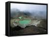 Emerald Lakes, on Mount Tongariro, Unesco World Heritage Site-Robert Francis-Framed Stretched Canvas