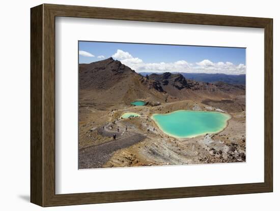 Emerald Lakes on the Tongariro Alpine Crossing-Stuart-Framed Photographic Print