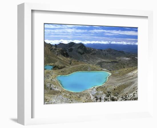 Emerald Lakes, Tongariro National Park, North Island, New Zealand-Rob Tilley-Framed Photographic Print