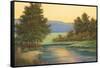 Emerald Meadow I-Linda Wacaster-Framed Stretched Canvas