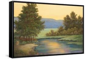 Emerald Meadow I-Linda Wacaster-Framed Stretched Canvas