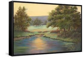 Emerald Meadow II-Linda Wacaster-Framed Stretched Canvas