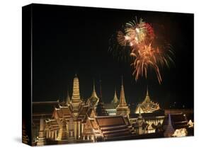 Emerald Palace During Commemoration of King Bumiphol's 50th Anniversary, Thailand-Russell Gordon-Stretched Canvas