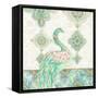 Emerald Peacock I-Janice Gaynor-Framed Stretched Canvas