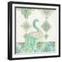 Emerald Peacock I-Janice Gaynor-Framed Art Print