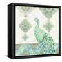 Emerald Peacock II-Janice Gaynor-Framed Stretched Canvas
