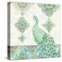 Emerald Peacock II-Janice Gaynor-Stretched Canvas