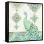 Emerald Peacock II-Janice Gaynor-Framed Stretched Canvas