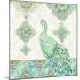 Emerald Peacock II-Janice Gaynor-Mounted Art Print