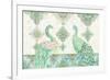 Emerald Peacock Rectangle-Janice Gaynor-Framed Premium Giclee Print