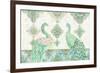 Emerald Peacock Rectangle-Janice Gaynor-Framed Premium Giclee Print