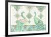 Emerald Peacock Rectangle-Janice Gaynor-Framed Premium Giclee Print