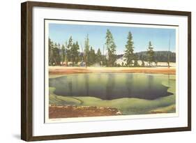 Emerald Pool, Yellowstone-null-Framed Art Print