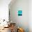 Emerald Sky and Navy Blue Abstract Study-Emma Moore-Stretched Canvas displayed on a wall
