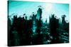 Emerald Skyline - In the Style of Oil Painting-Philippe Hugonnard-Stretched Canvas