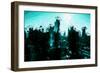 Emerald Skyline - In the Style of Oil Painting-Philippe Hugonnard-Framed Giclee Print