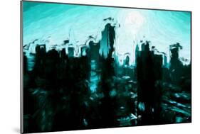 Emerald Skyline - In the Style of Oil Painting-Philippe Hugonnard-Mounted Giclee Print