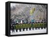 Emerald Society Police Department, St. Patricks Day Celebrations, 5th Avenue, Manhattan, New York-Christian Kober-Framed Stretched Canvas