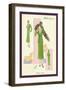 Emerald Suit with Stole-null-Framed Art Print