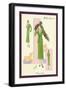 Emerald Suit with Stole-null-Framed Art Print