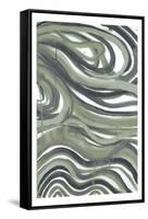 Emerald Swirls 1-Smith Haynes-Framed Stretched Canvas