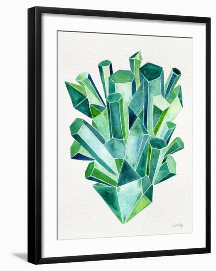 Emerald Watercolor-Cat Coquillette-Framed Giclee Print