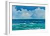 Emerald Wave-Silvia Vassileva-Framed Art Print