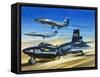 Emergency Landing of the X-15 During a Test Flight-Wilf Hardy-Framed Stretched Canvas