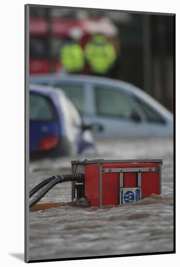 Emergency Services Pumping Floodwaters-David Woodfall-Mounted Photographic Print