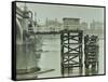 Emergency Water Supply Pump Platform, Westminster Bridge, London, Wwii, 1944-null-Framed Stretched Canvas