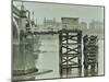 Emergency Water Supply Pump Platform, Westminster Bridge, London, Wwii, 1944-null-Mounted Photographic Print