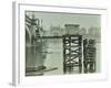 Emergency Water Supply Pump Platform, Westminster Bridge, London, Wwii, 1944-null-Framed Photographic Print