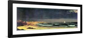 Emerging Storm, Narragansett Bay-Martin Johnson Heade-Framed Premium Giclee Print