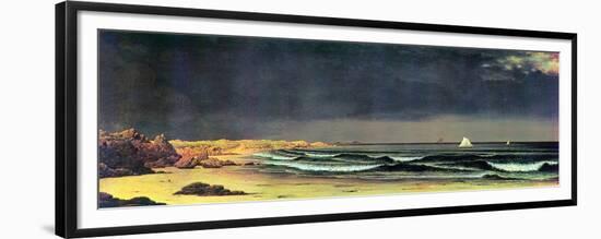 Emerging Storm, Narragansett Bay-Martin Johnson Heade-Framed Premium Giclee Print