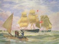 Hm Ships 'Ganges' and 'sapphire' Off Pernambuco, 1829-Emeric Essex Vidal-Giclee Print