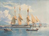 Hm Ships 'Ganges' and 'sapphire' Off Pernambuco, 1829-Emeric Essex Vidal-Framed Stretched Canvas