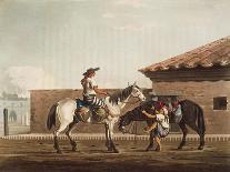 Travellers in the Pampas Refreshing Themselves by a House, 1818-Emeric Essex Vidal-Giclee Print