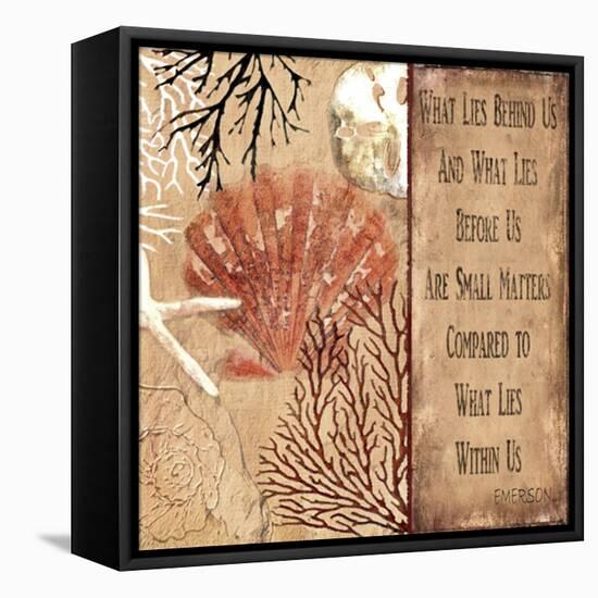 Emerson quote-Karen Williams-Framed Stretched Canvas