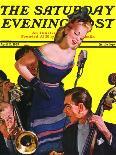 "Big Band and Songstress," Saturday Evening Post Cover, April 15, 1939-Emery Clarke-Giclee Print