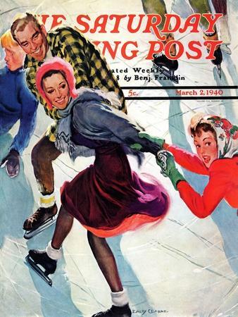 "Crack the Whip", Saturday Evening Post Cover, March 2, 1940