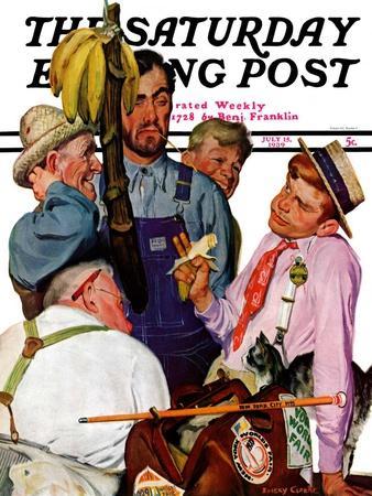 "World's Fair Traveler," Saturday Evening Post Cover, July 15, 1939