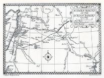 Caravan, Courier and Pilgrim Routes in the Syrian Desert, 1937-Emery Walker-Framed Stretched Canvas