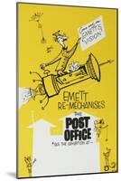 Emett Re-Mechanises the Post Office-Rowland Emett-Mounted Art Print