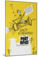 Emett Re-Mechanises the Post Office-Rowland Emett-Mounted Art Print