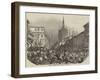 Emeute in the Corso Dei Servi, at Milan-null-Framed Giclee Print